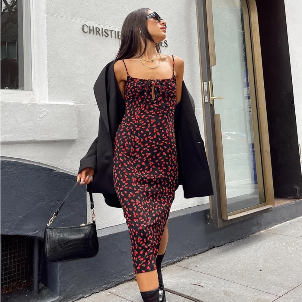 Princess Polly Floral Midi Summer Dress